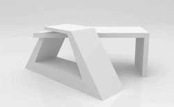 几何组合办公桌